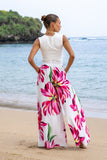 Gracie Pink Floral Wide Leg Pants