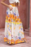 Liora Yellow Floral Wide Leg Pants