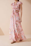 Juliette Pink Floral Wide Leg Pants