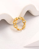 Celia Gold Chain Link Ring