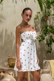 Sweet Cherries Red White Mini Dress