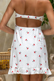 Sweet Cherries Red White Mini Dress