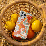 Noemi Orange Floral iPhone Case