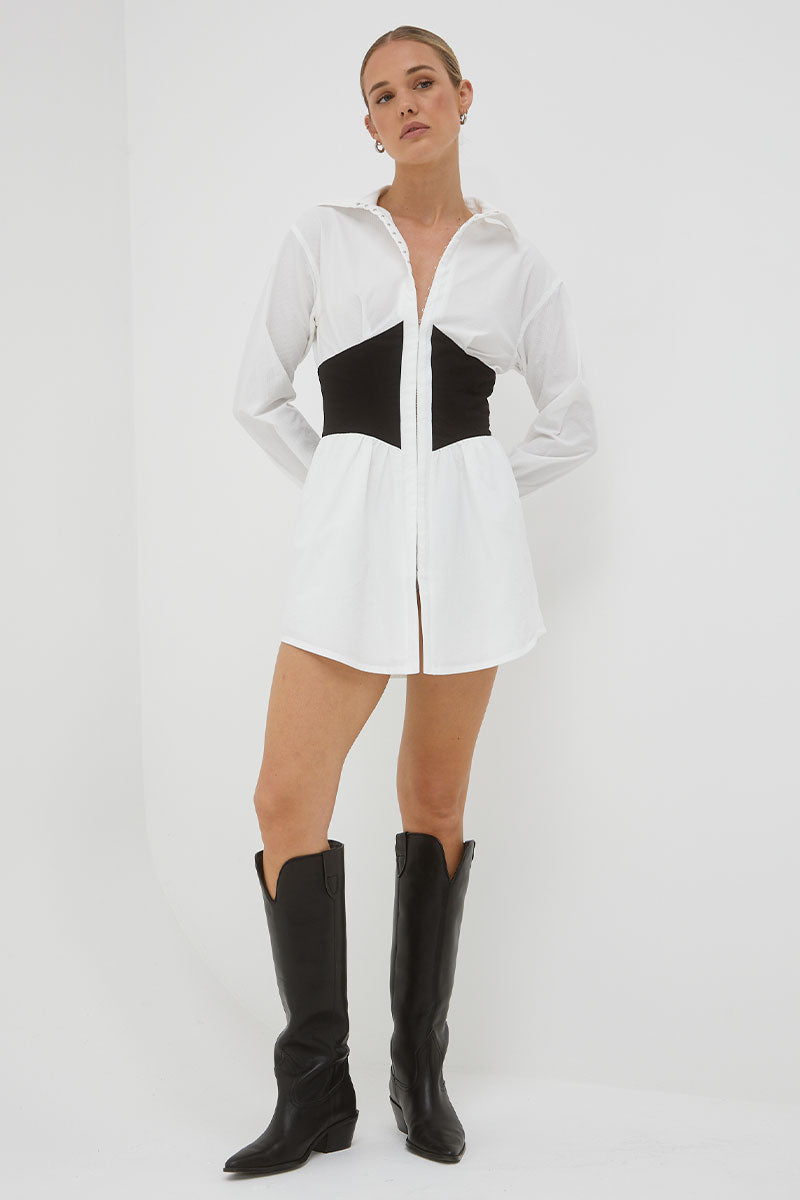 Plt white clearance shirt dress