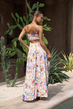 Mermaid Multicolour Abstract Maxi Dress