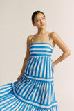 Lola Blue Stripe Maxi Dress