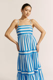 Lola Blue Stripe Maxi Dress