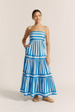 Lola Blue Stripe Maxi Dress