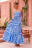 Lola Blue Stripe Maxi Dress