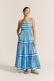 Lola Blue Stripe Maxi Dress