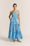 Lola Blue Stripe Maxi Dress