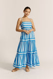 Lola Blue Stripe Maxi Dress