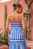 Lola Blue Stripe Maxi Dress