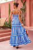 Lola Blue Stripe Maxi Dress