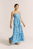 Lola Blue Stripe Maxi Dress