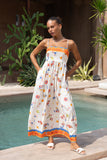 La Sirena Multicolour Abstract Maxi Dress