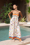 La Sirena Multicolour Abstract Maxi Dress