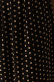 Vie Black Beige Polka Dot Maxi Dress