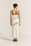 Elia White Contrast Maxi Dress