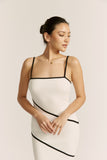 Elia White Contrast Maxi Dress