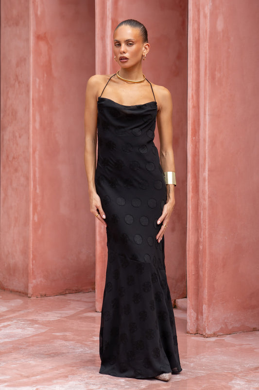 Reagan Black Maxi Dress