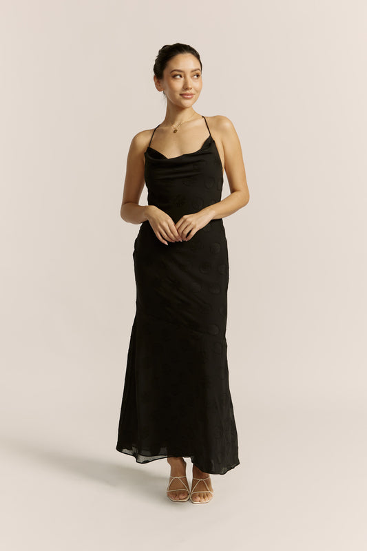 Reagan Black Maxi Dress