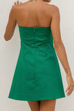 Beck Green Strapless Mini Dress