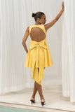 Clara Yellow Corset Mini Dress