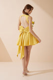 Clara Yellow Corset Mini Dress