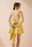 Clara Yellow Corset Mini Dress