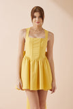 Clara Yellow Corset Mini Dress