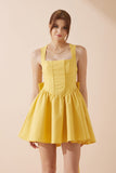 Clara Yellow Corset Mini Dress