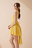 Clara Yellow Corset Mini Dress