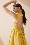 Clara Yellow Corset Mini Dress