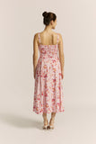 Emery Pink Floral Midi Dress