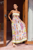 Tarot Multicolour Abstract Maxi Dress