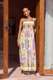 Tarot Multicolour Abstract Maxi Dress