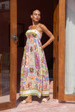 Tarot Multicolour Abstract Maxi Dress