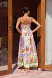 Tarot Multicolour Abstract Maxi Dress