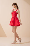 Claire Red Corset Mini Dress