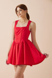 Claire Red Corset Mini Dress