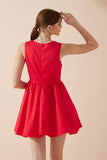 Claire Red Corset Mini Dress