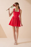 Claire Red Corset Mini Dress