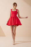 Claire Red Corset Mini Dress