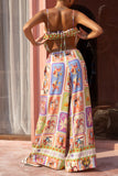 Tarot Multicolour Abstract Wide Leg Pants