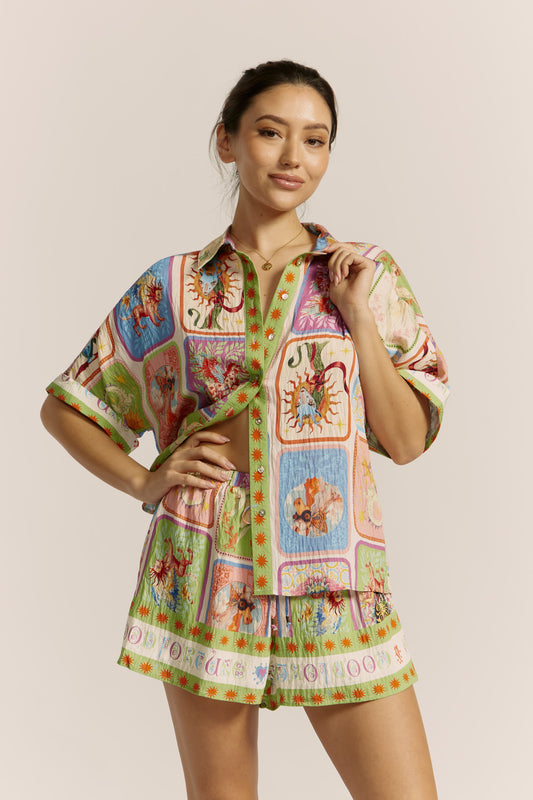 Tarot Multicolour Abstract Shirt