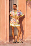 Tarot Multicolour Abstract Drawstring Shorts