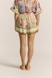 Tarot Multicolour Abstract Drawstring Shorts