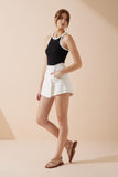 Bellamy White Asymmetric Skort