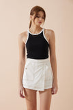 Bellamy White Asymmetric Skort